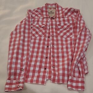 Hollister Red Checkered Kids Shirt